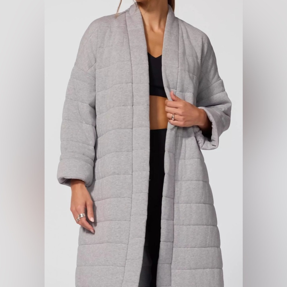 Elegant Gray Women's Trench Coat